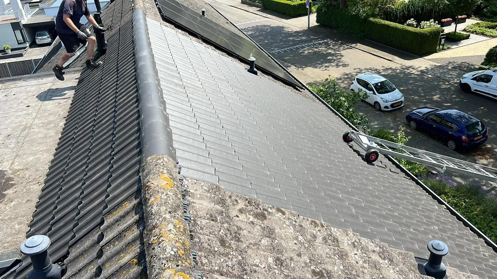 Dakrenovatie van een pannendak